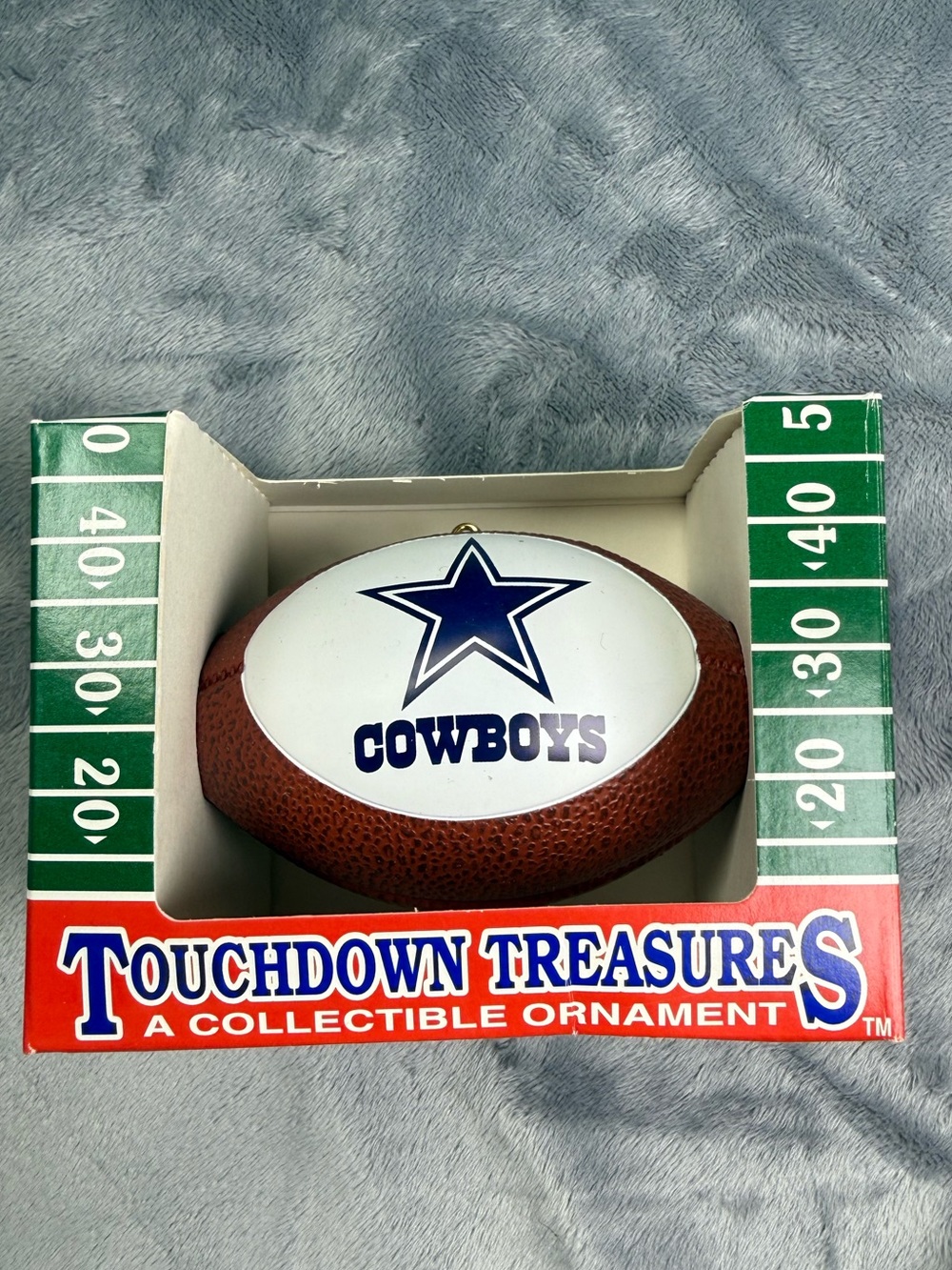 VTG Dallas Cowboys Touchdown Treasures Football Christmas Ornament